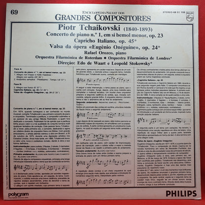 Piotr Tchaikovski, Orquesta Filarmónica De Londres ‎– Concerto De Piano N.º 1 Em Si Bemol Menor, Op. 23 / Capricho Italiano