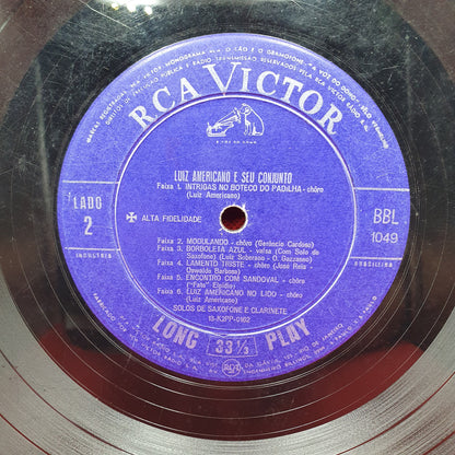 Luiz Americano E Seu Conjunto ‎– Solos De Clarinete E Saxofone