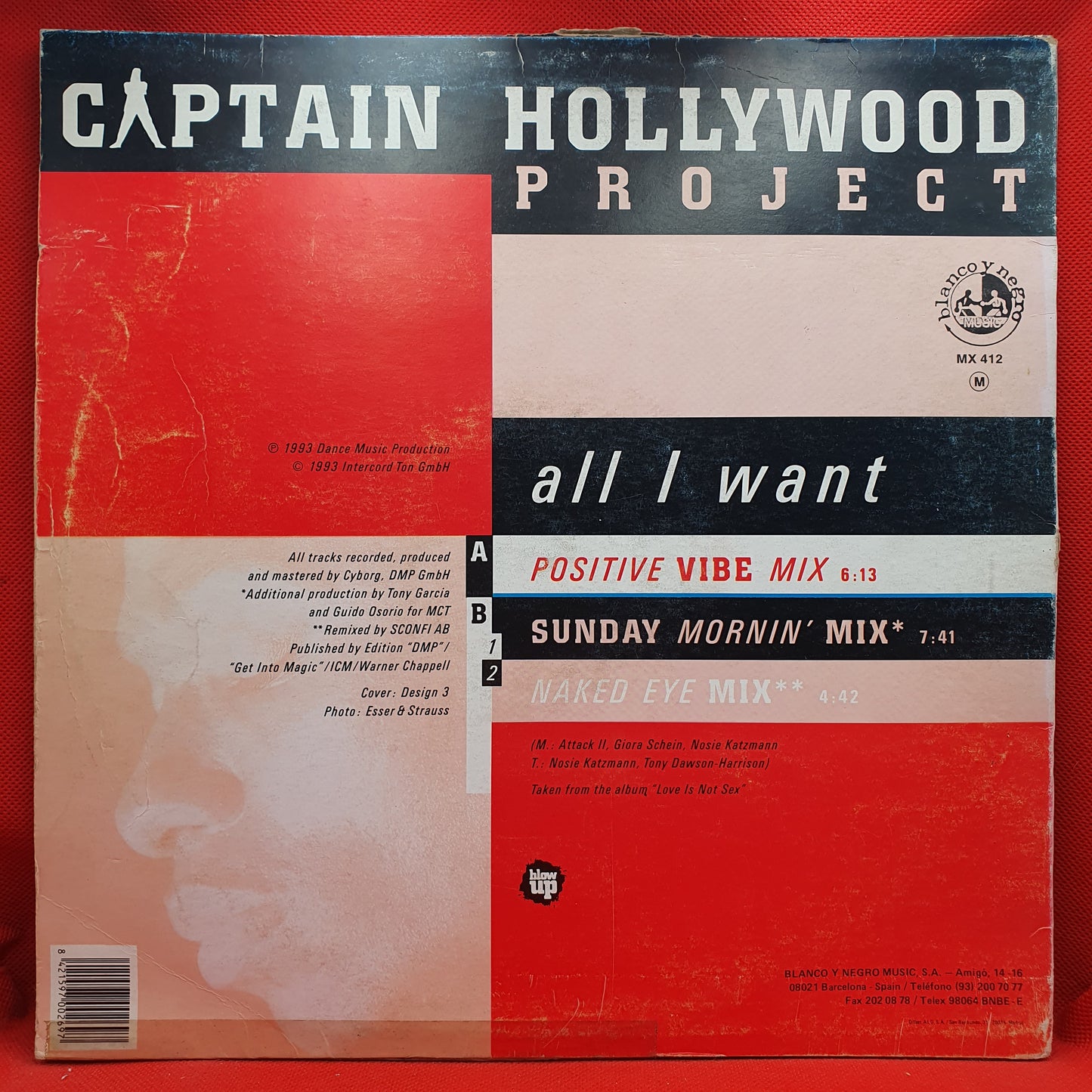 Captain Hollywood Project ‎– All I Want