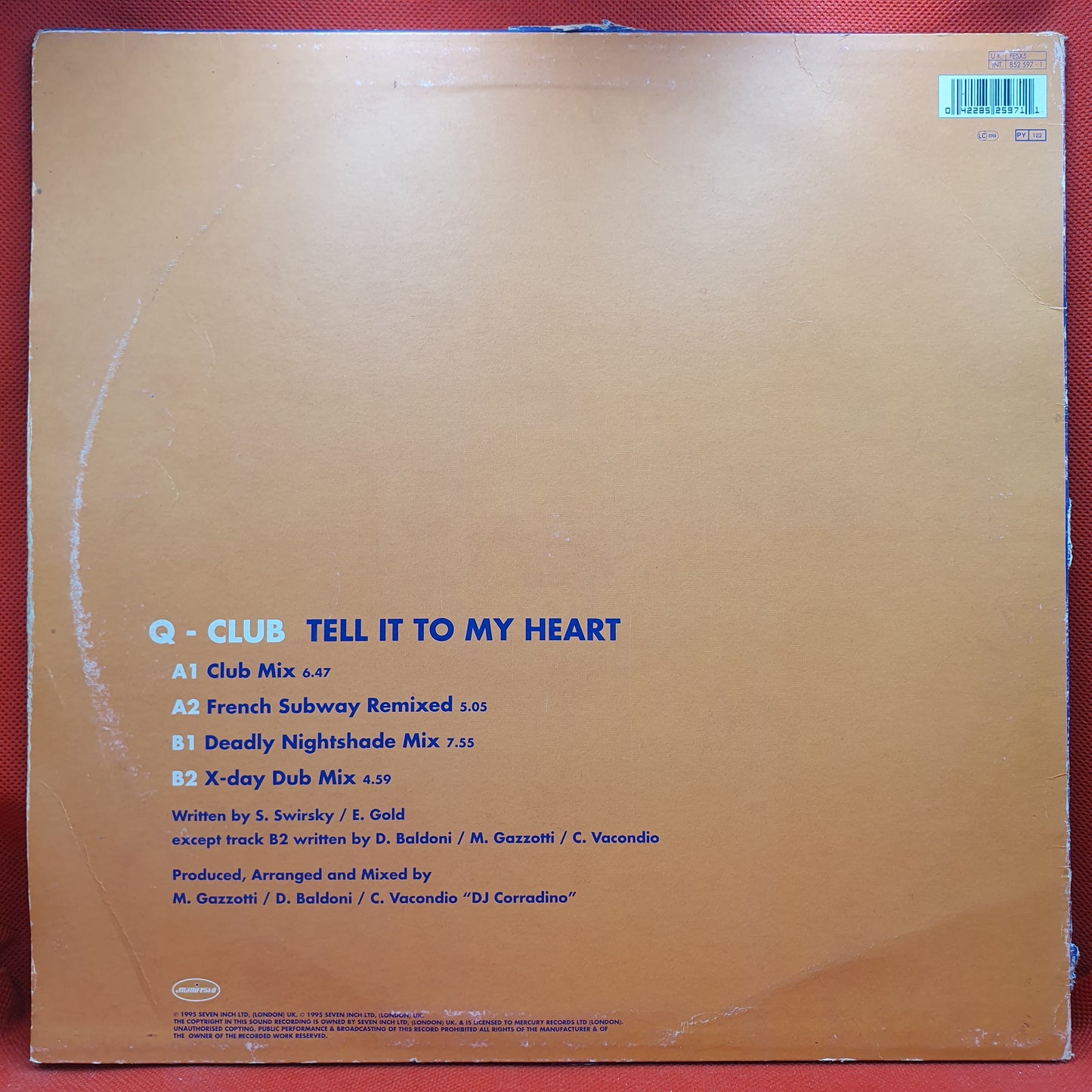 Q-Club ‎– Tell It To My Heart