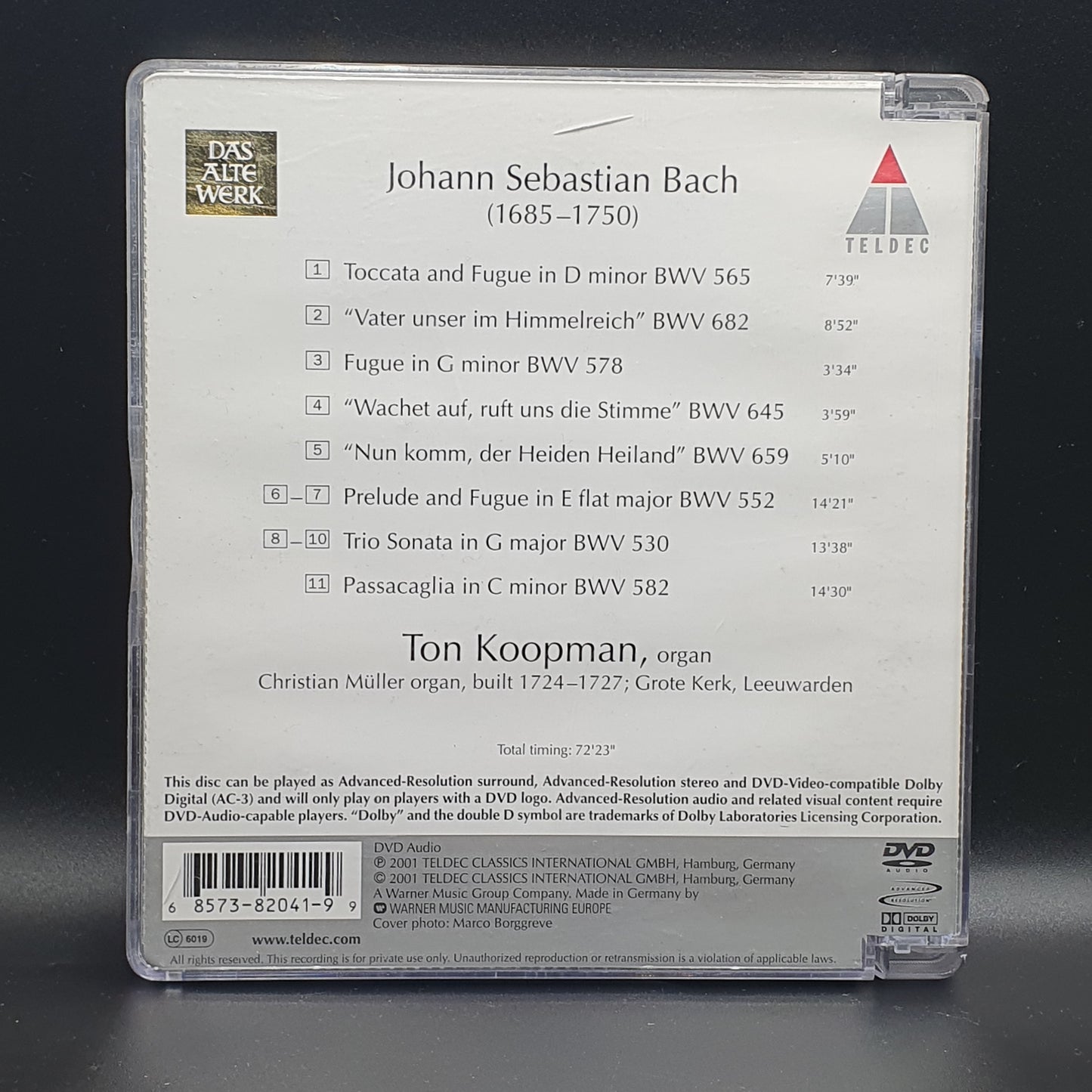 Bach - Ton Koopman ‎– Organ Spectacular: Famous Organ Works By Bach