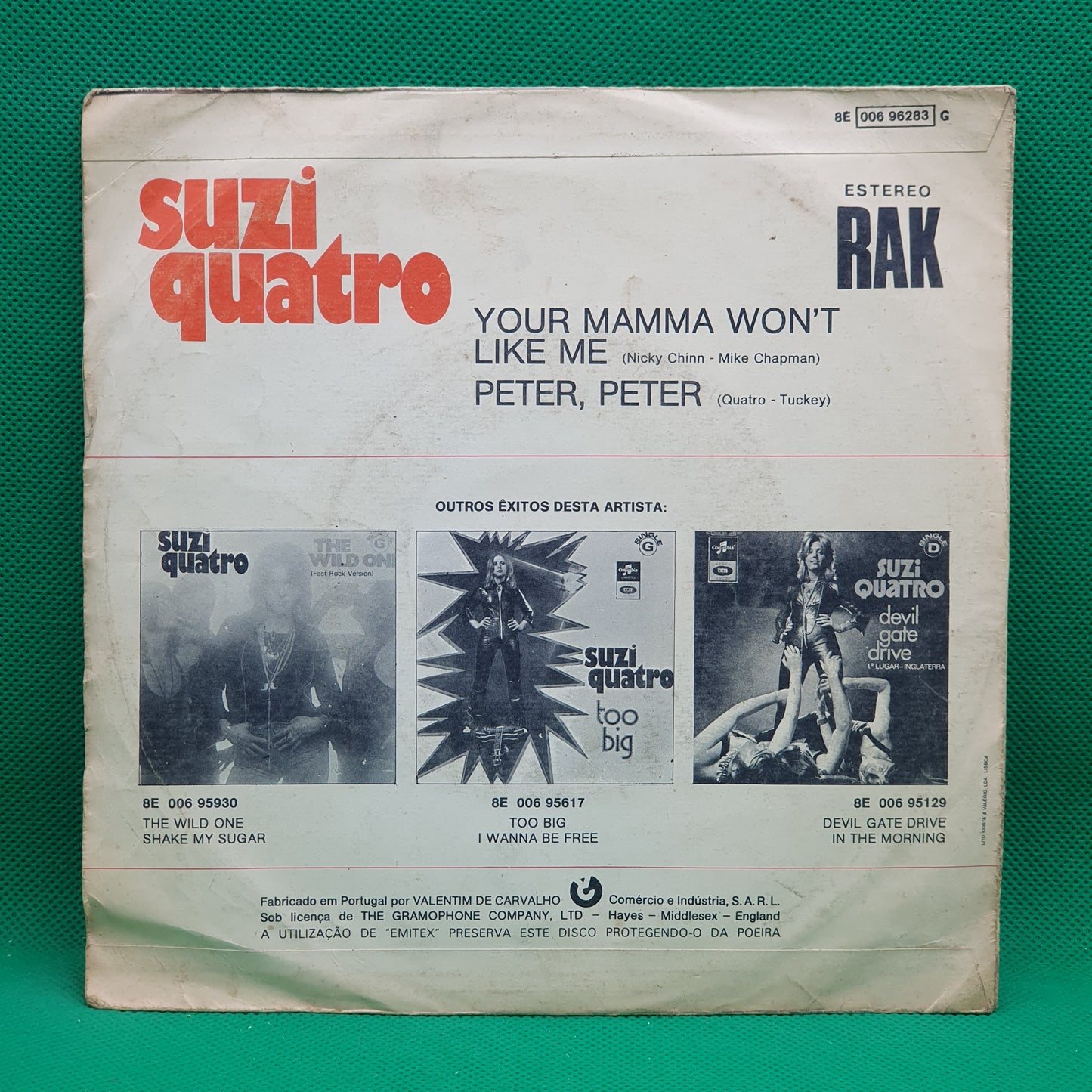 Suzi Quatro ‎– Your Mamma Won't Like Me