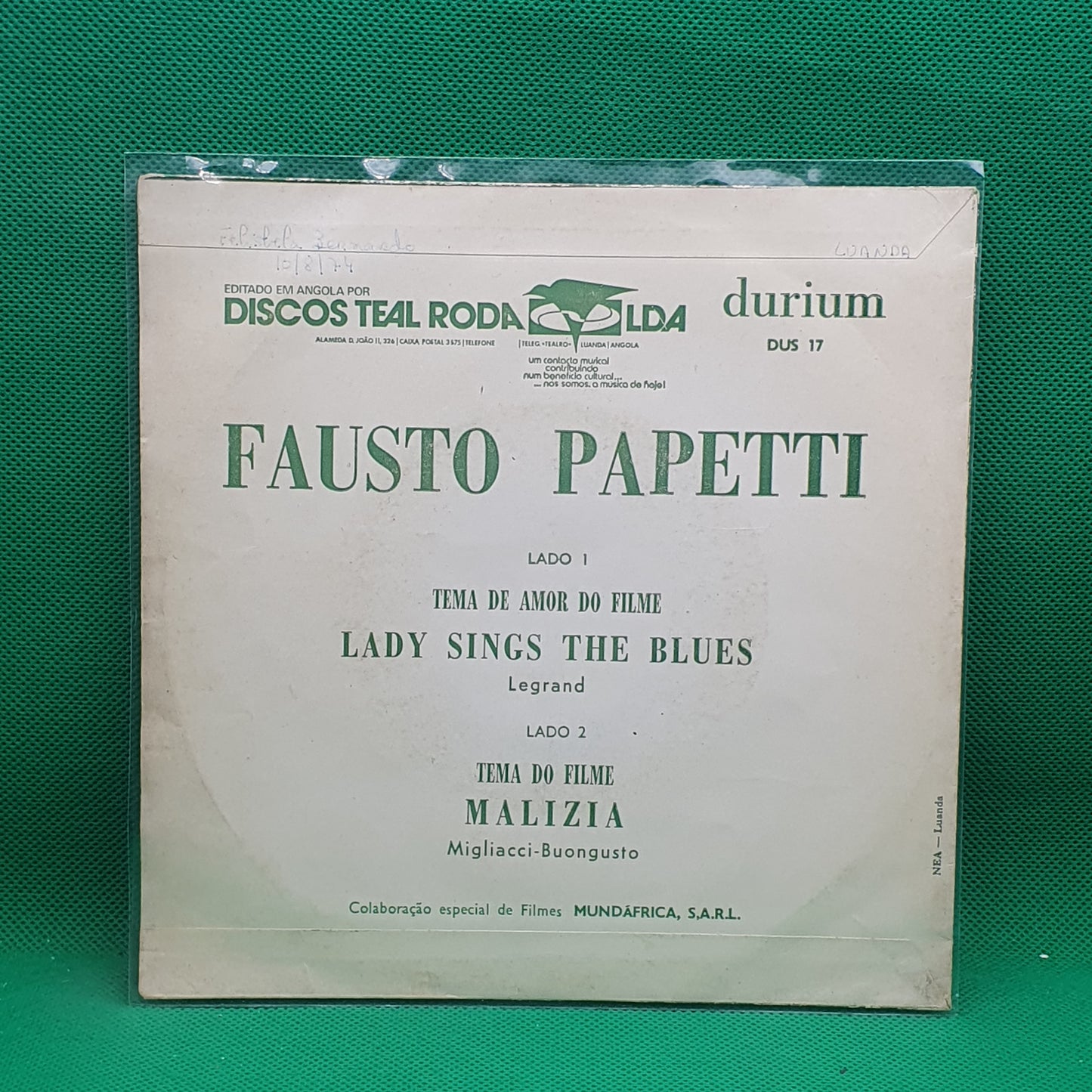 Fausto Papetti ‎– Lady Sings The Blues