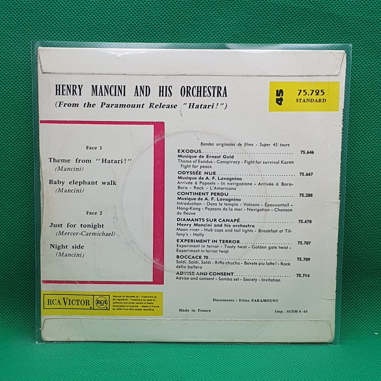 Henry Mancini And His Orchestra ‎– Hatari!