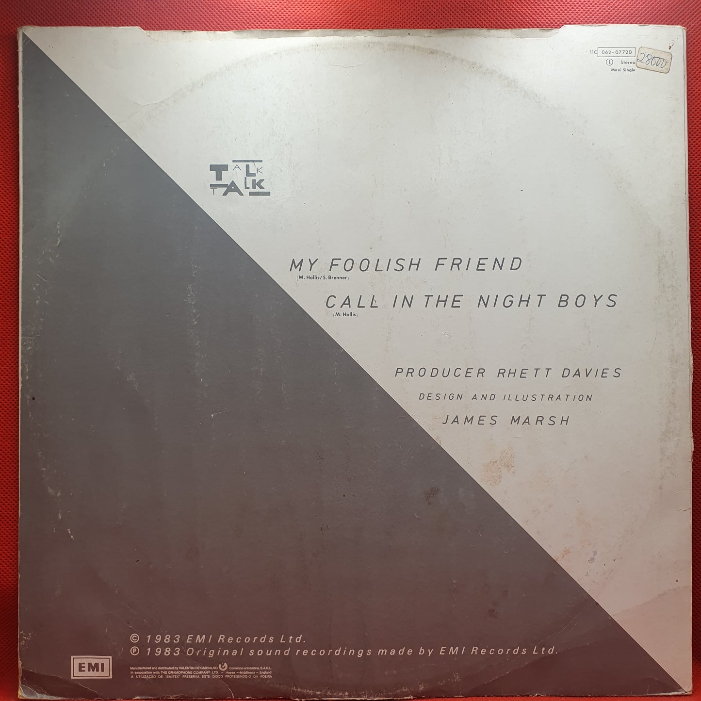 Talk Talk ‎– My Foolish Friend (Extended Version)