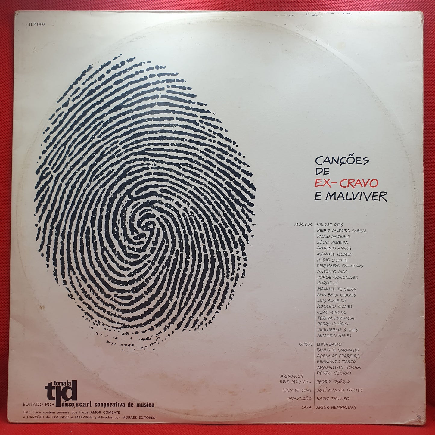 Carlos Mendes, Joaquim Pessoa ‎– Canções De Ex-Cravo E Malviver