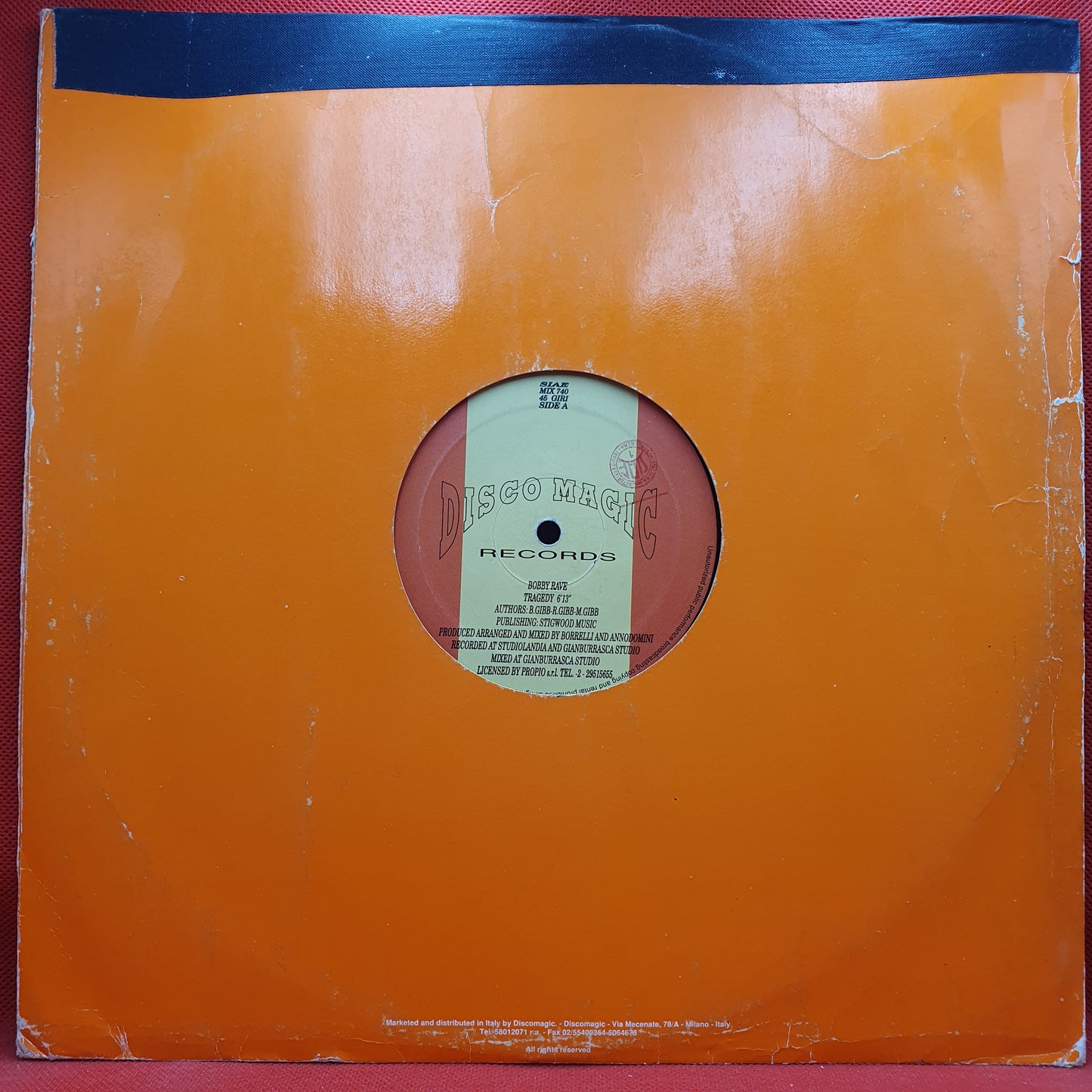 Bobby Rave ‎– Tragedy / Vita