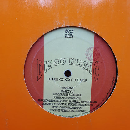 Bobby Rave ‎– Tragedy / Vita