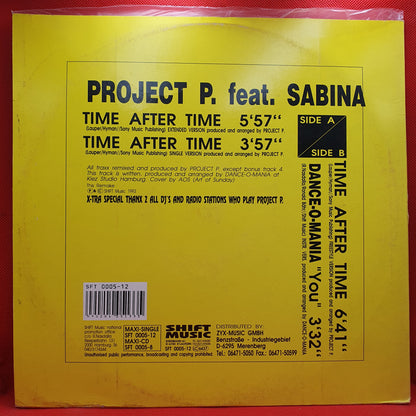 Project P. Ft. Sabina ‎– Time After Time (Dance Remix)
