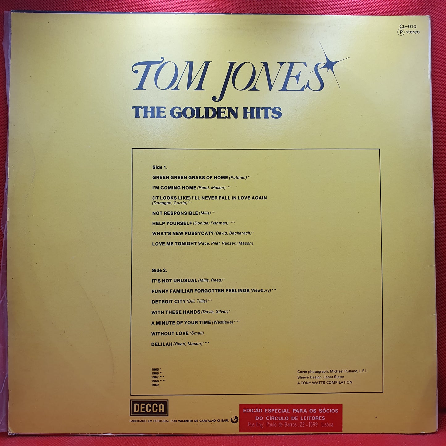 Tom Jones ‎– The Golden Hits