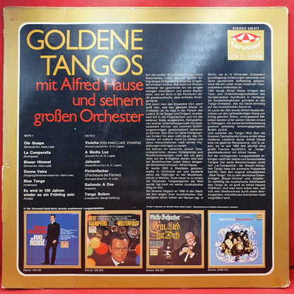 Alfred Hause Mit Seinem Großen Orchester ‎– Goldene Tangos