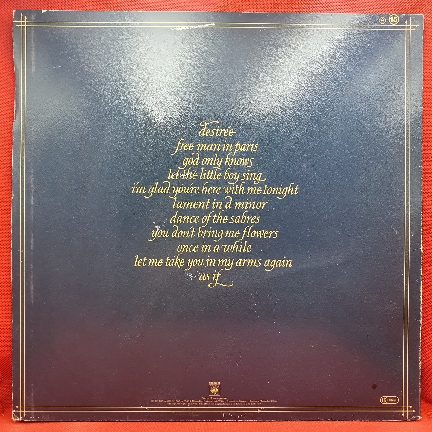 Neil Diamond ‎– I'm Glad You're Here With Me Tonight