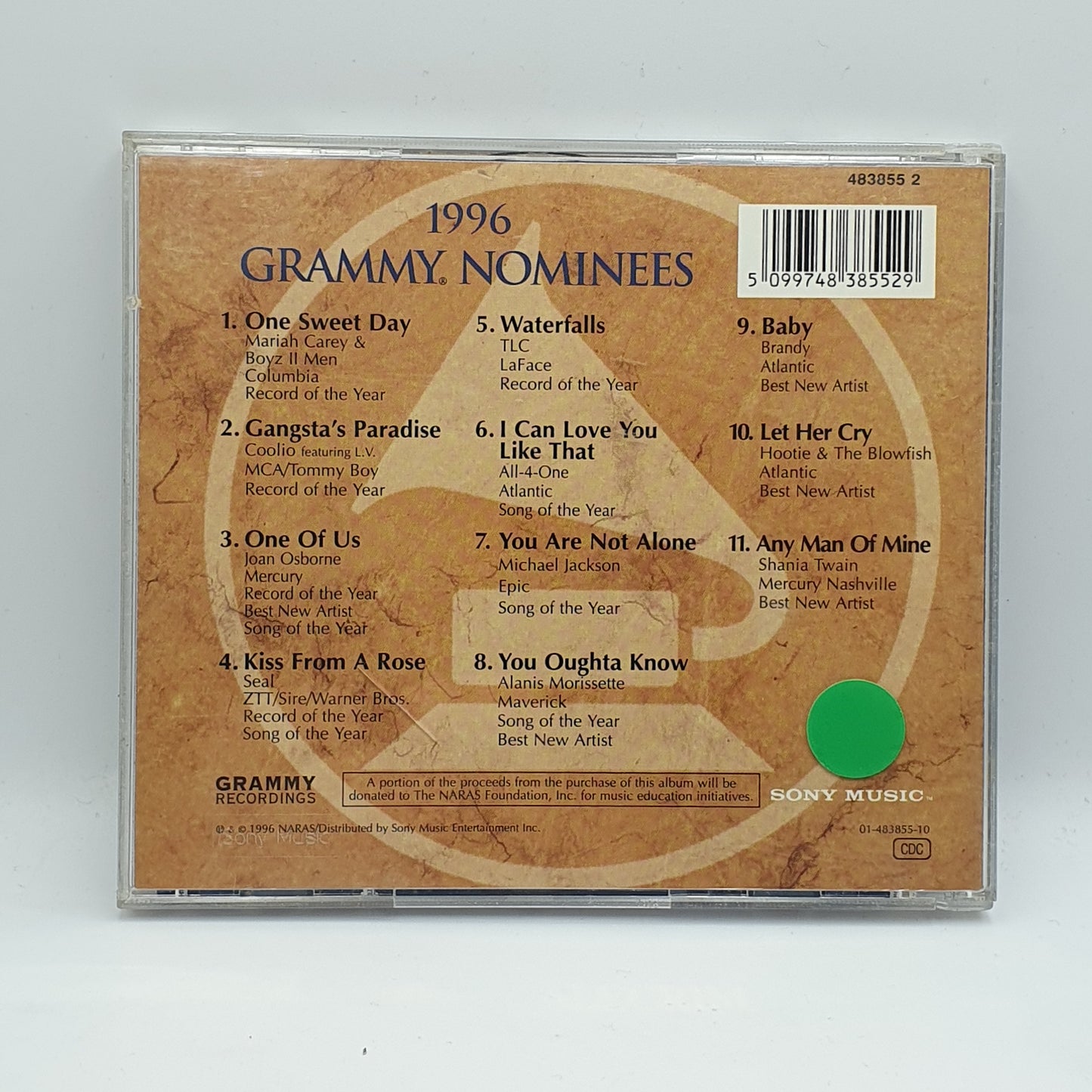 Various ‎– 1996 Grammy Nominees