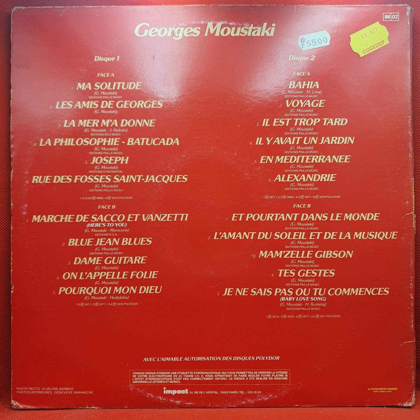 Georges Moustaki ‎– Georges Moustaki