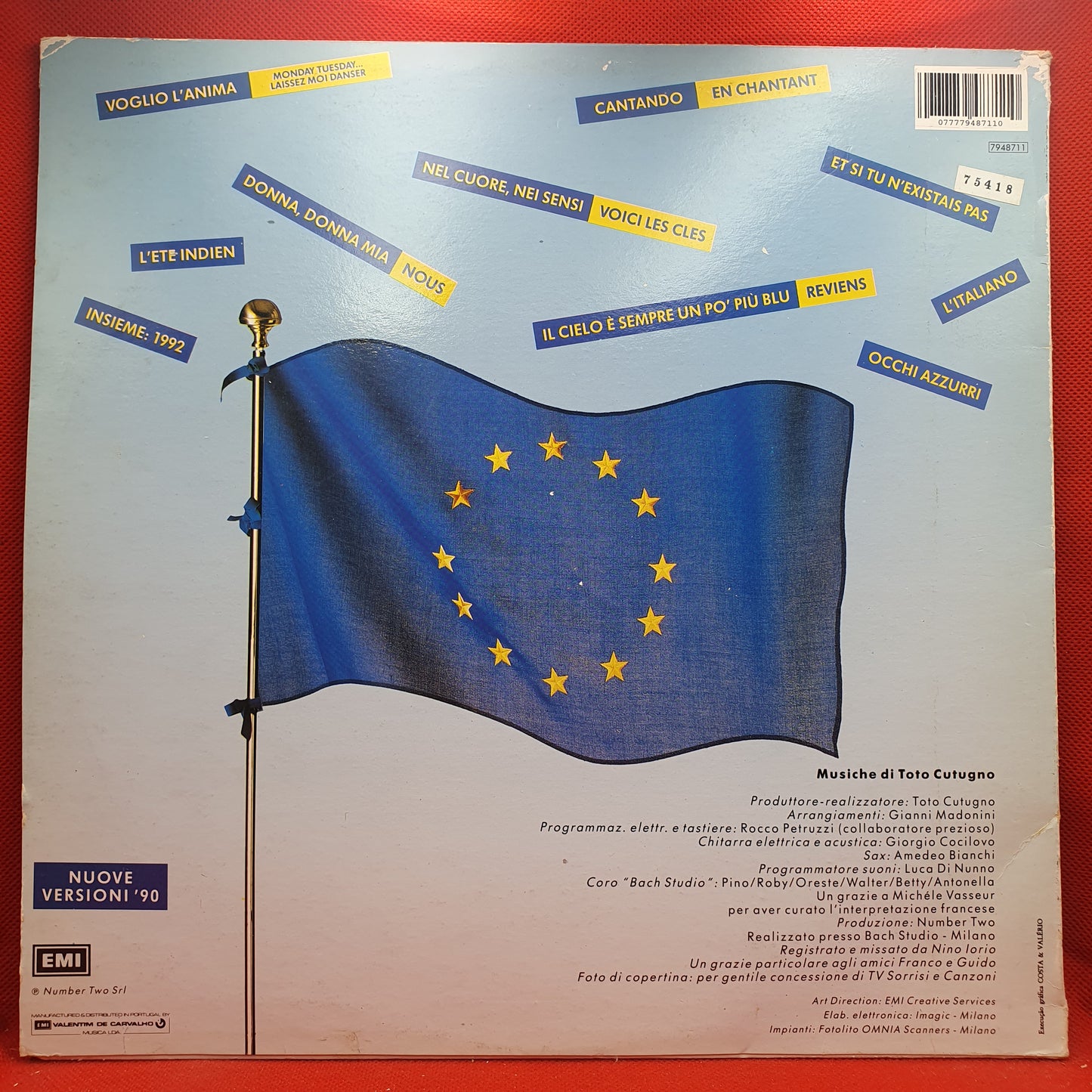 Toto Cutugno ‎– Insieme: 1992