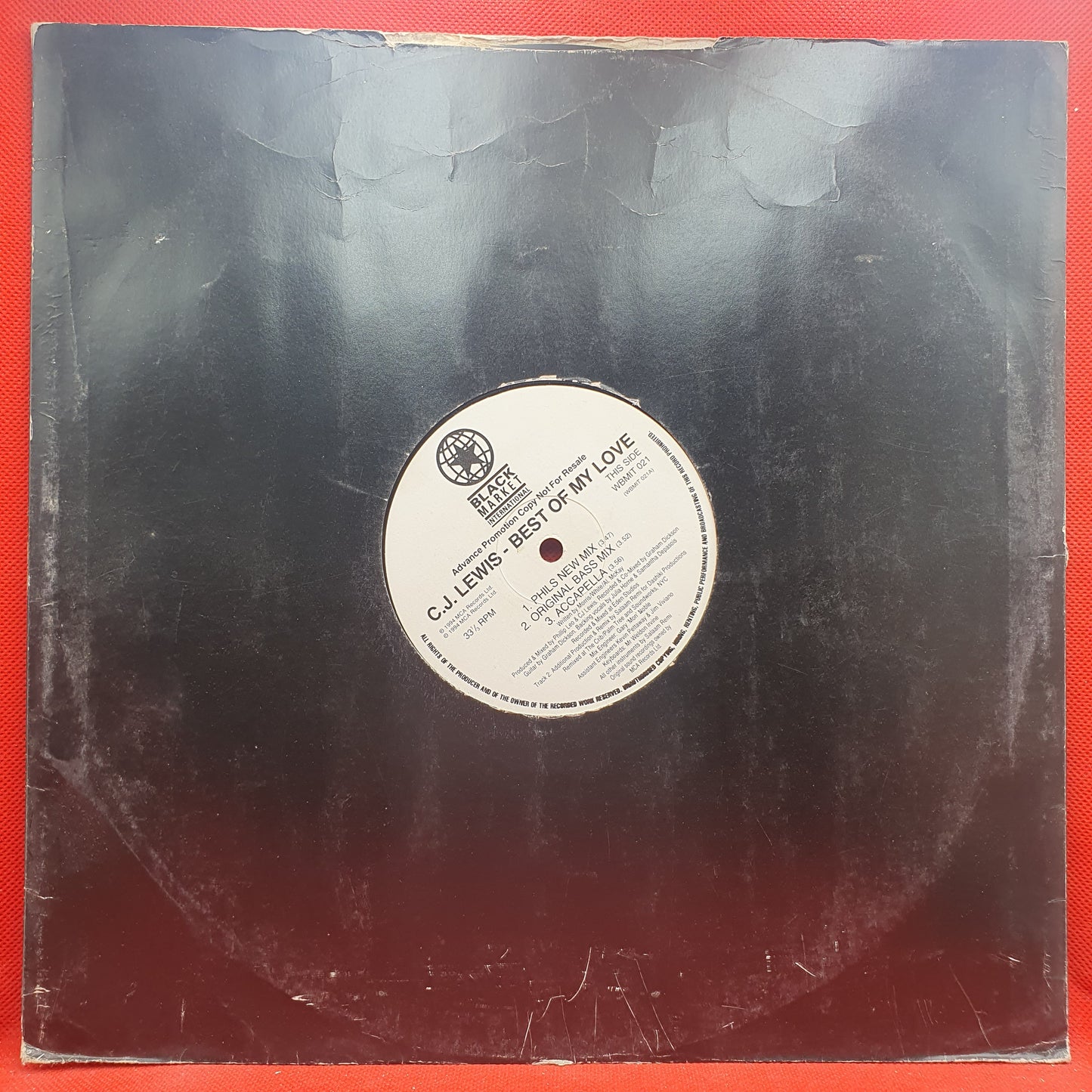 CJ Lewis ‎– Best Of My Love