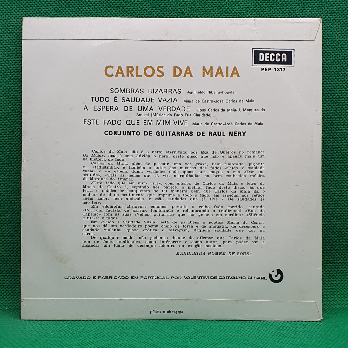 Carlos Da Maia ‎– Sombras Bizarras