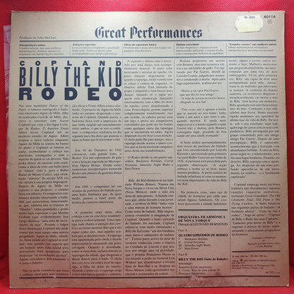 Bernstein, Orquestra Filarmónica De Nova Iorque ‎– Billy The Kid / Rodeo