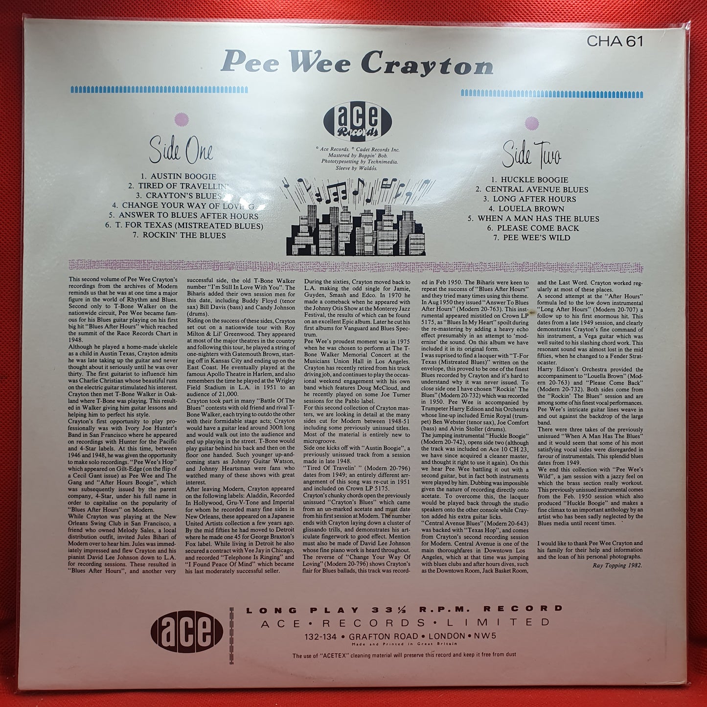 Pee Wee Crayton ‎– Rocking Down On Central Avenue (Volume Two)