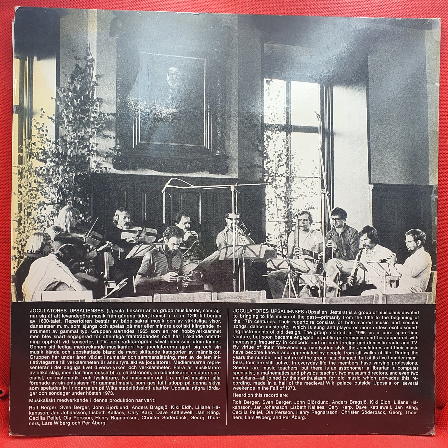 Joculatores Upsalienses ‎– Antik Musik På Wik = Early Music At Wik