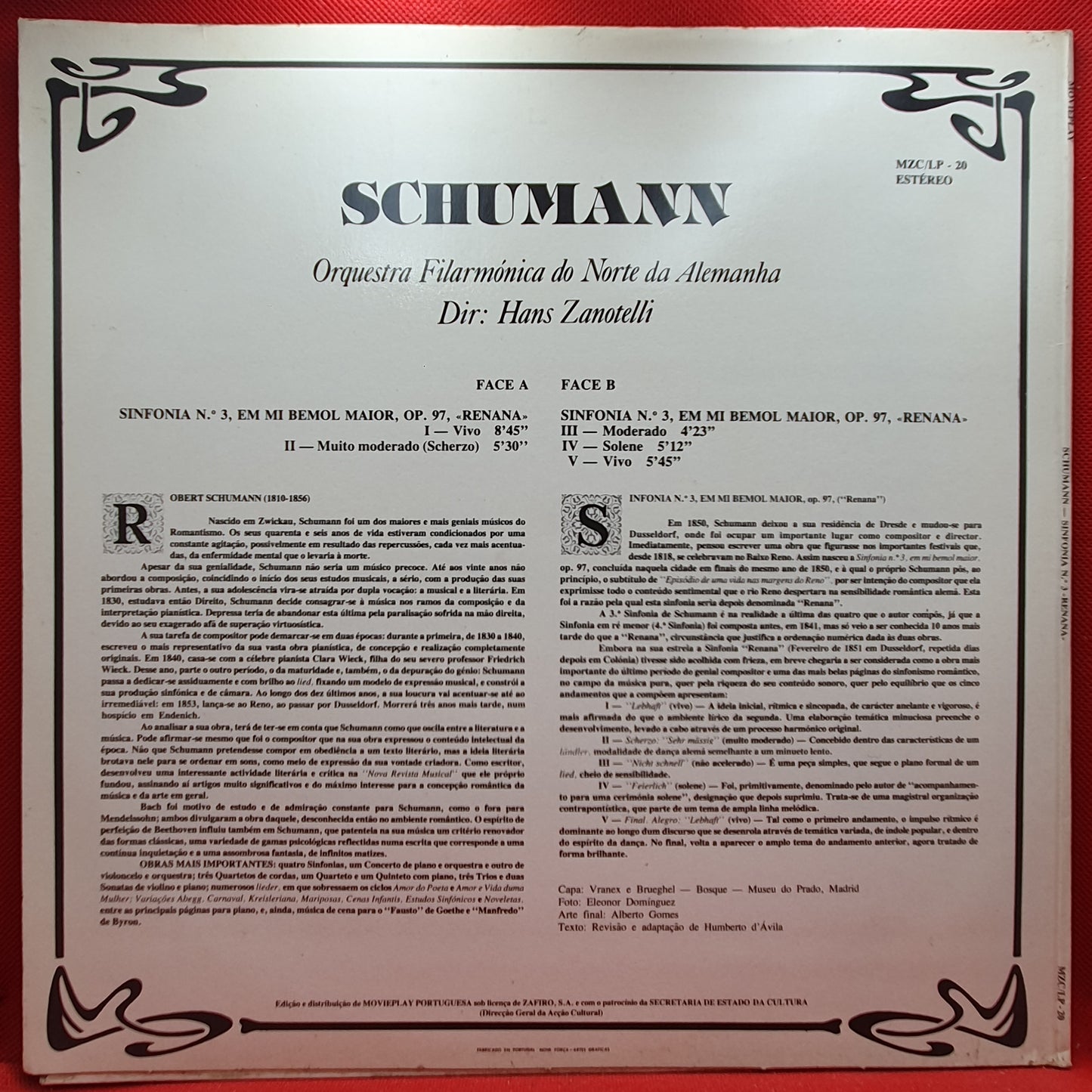 Schumann, Hanz Zanotelli - Sinfonia 3 em Mi Bemol Maior OP97 Renana