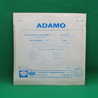 Adamo ‎– Una Lágrima En Las Nubes / En Mi Canasta / Las Joyas / Vivir