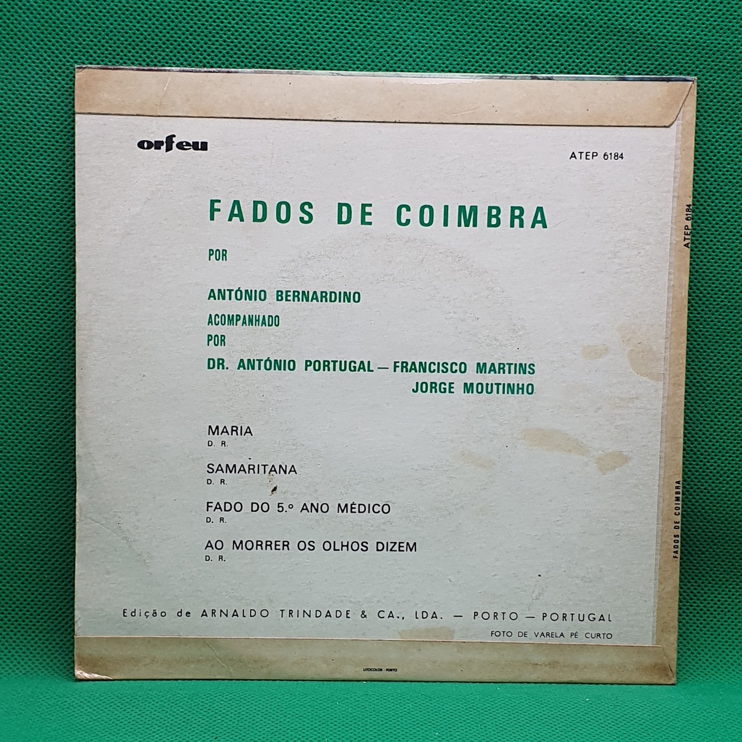 António Bernardino ‎– Fados De Coimbra