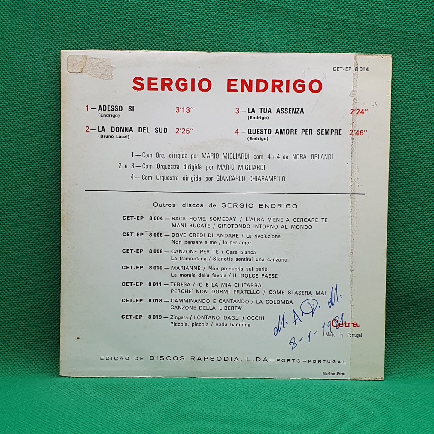 Sergio Endrigo ‎– Adesso Sì