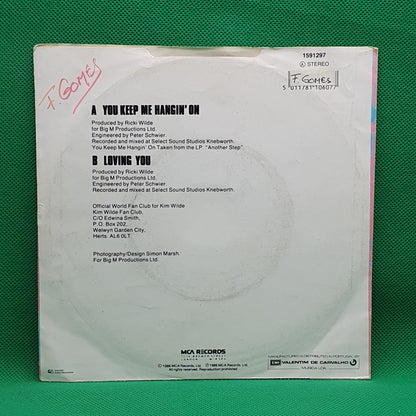 Kim Wilde ‎– You Keep Me Hangin' On