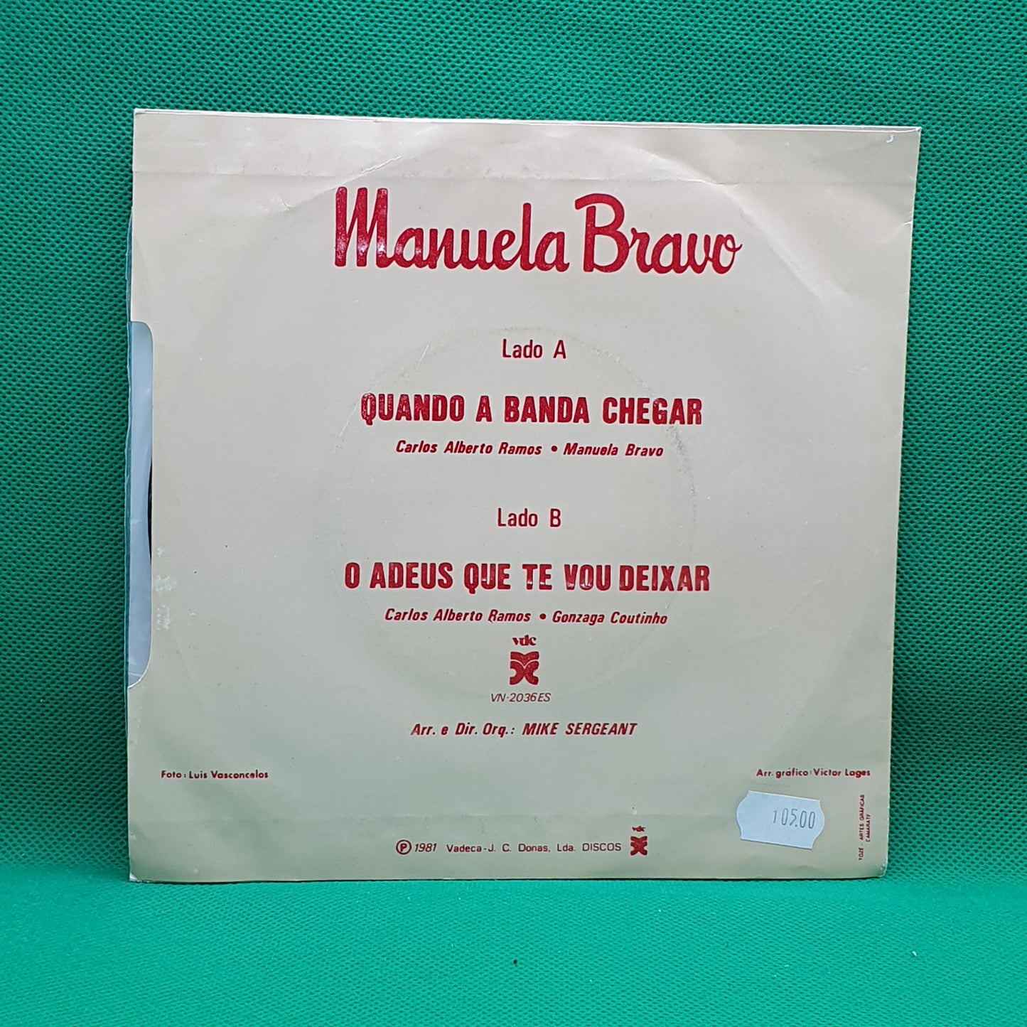 Manuela Bravo ‎– Quando A Banda Chegar