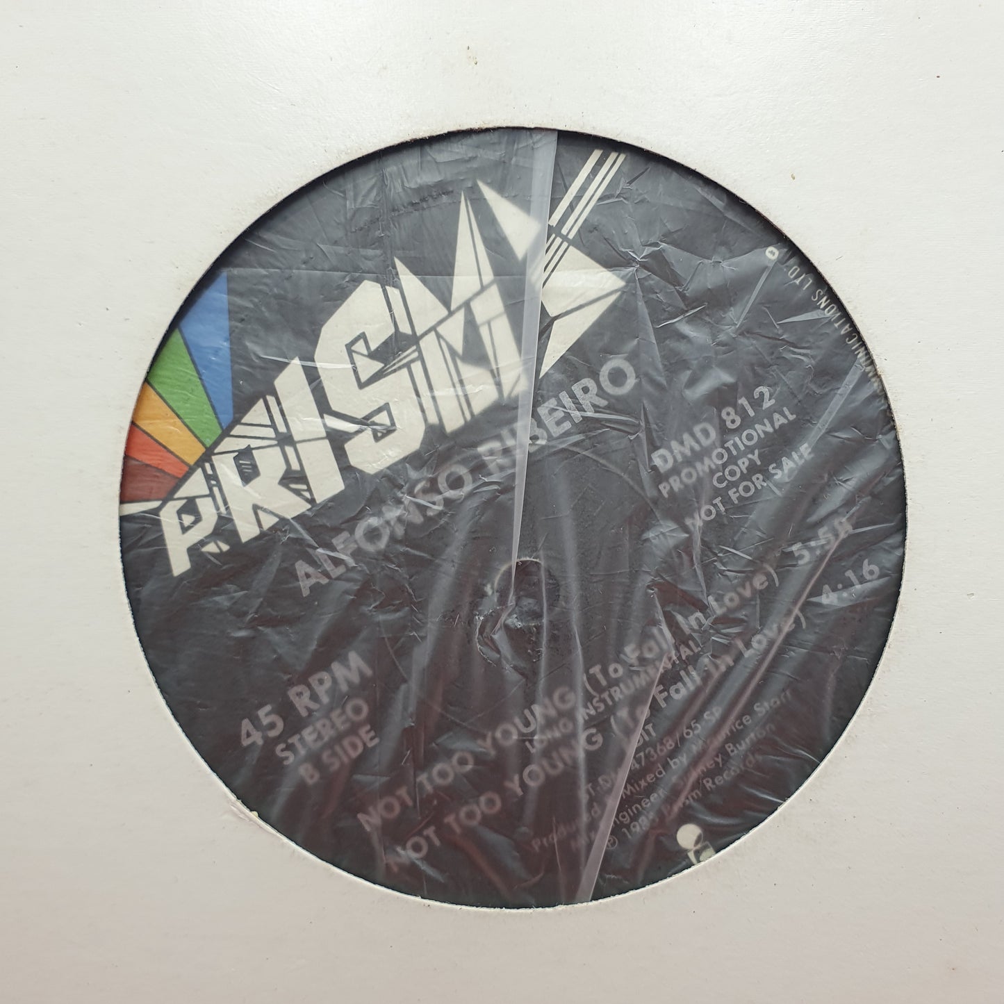 Alfonso Ribeiro ‎– Not Too Young (To Fall In Love)