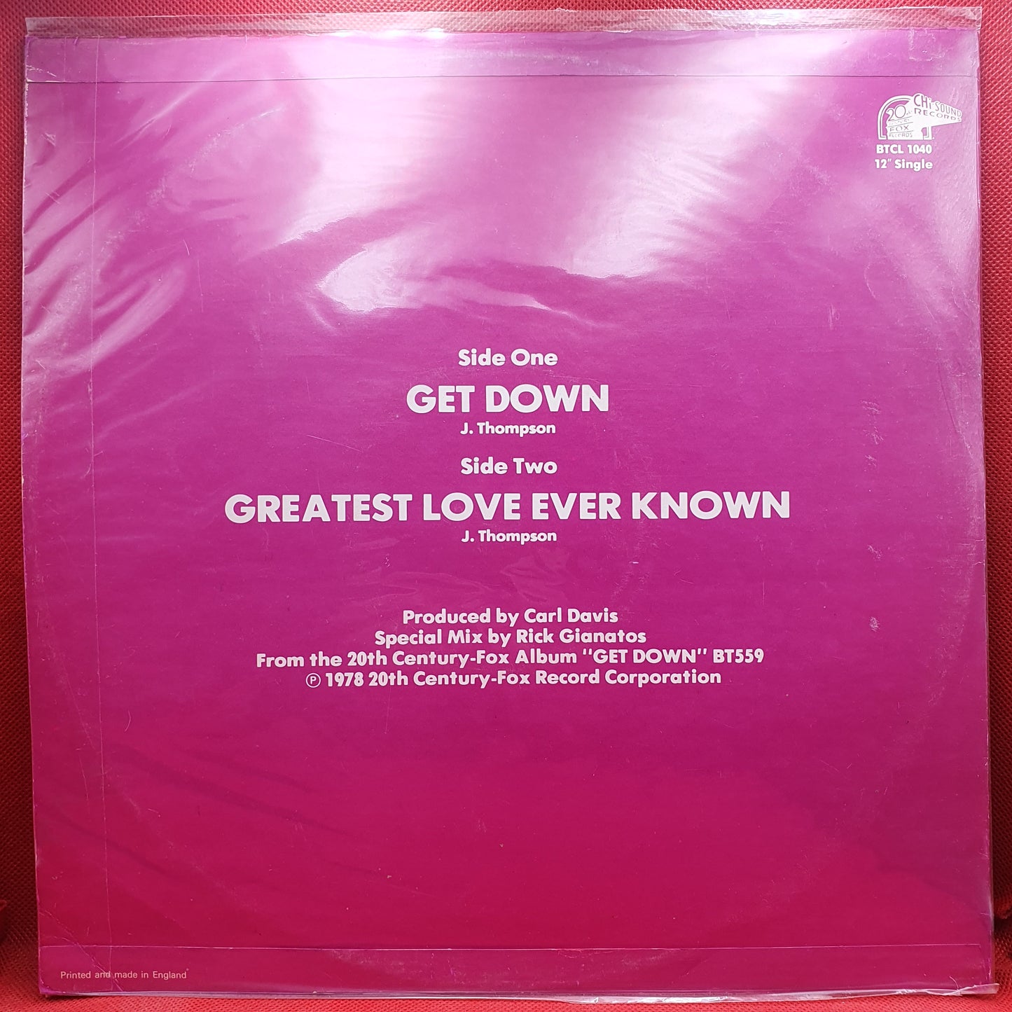 Gene Chandler ‎– Get Down