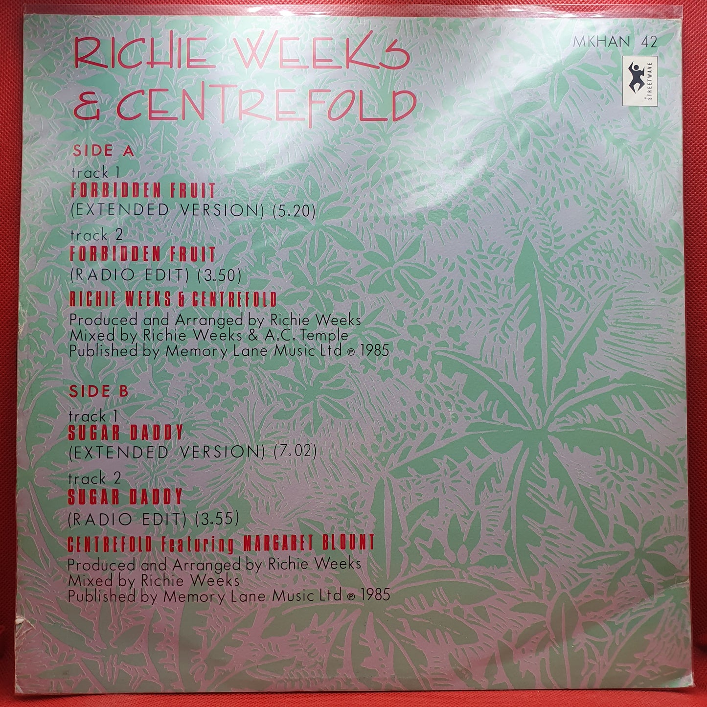 Richie Weeks & Centrefold ‎– Forbidden Fruit