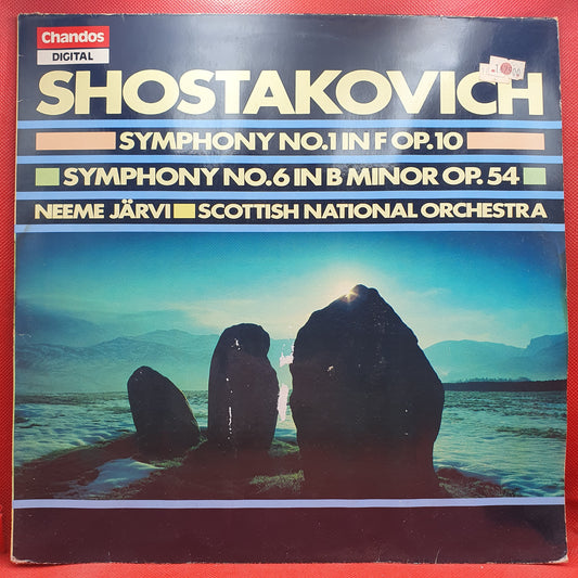 Shostakovich, Scottish National Orchestra ‎– Symphony No. 1 In F Op. 10 /  No. 6 In B Minor Op. 54