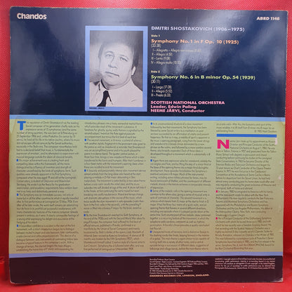 Shostakovich, Scottish National Orchestra ‎– Symphony No. 1 In F Op. 10 /  No. 6 In B Minor Op. 54