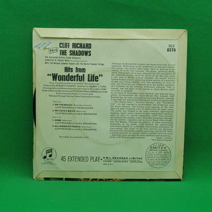 Cliff Richard With The Shadows* ‎– Hits From Wonderful Life