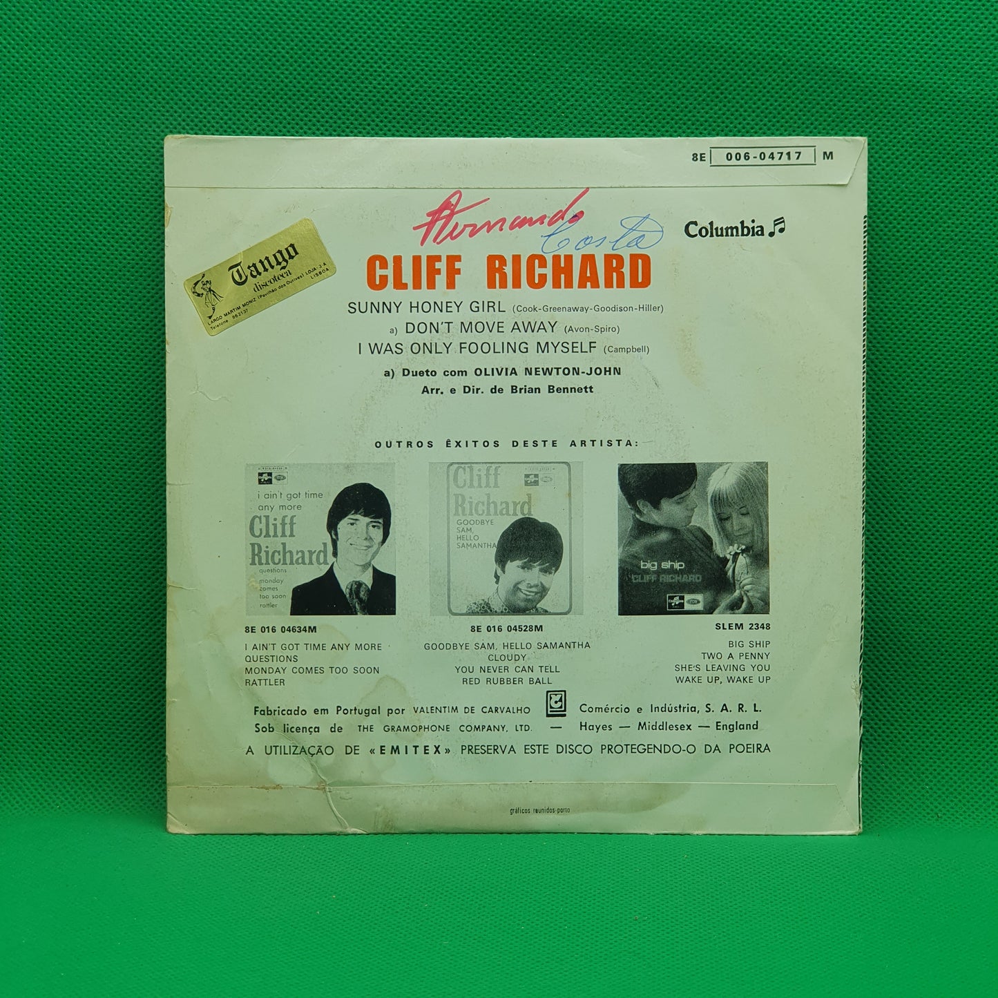 Cliff Richard ‎– Sunny Honey Girl
