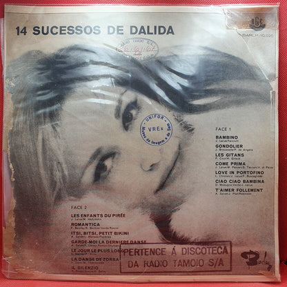 Dalida ‎– 14 Sucessos De Dalida