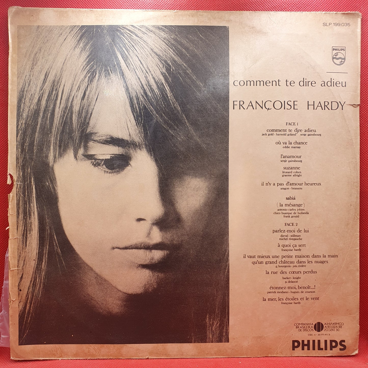 Françoise Hardy ‎– Comment Te Dire Adieu