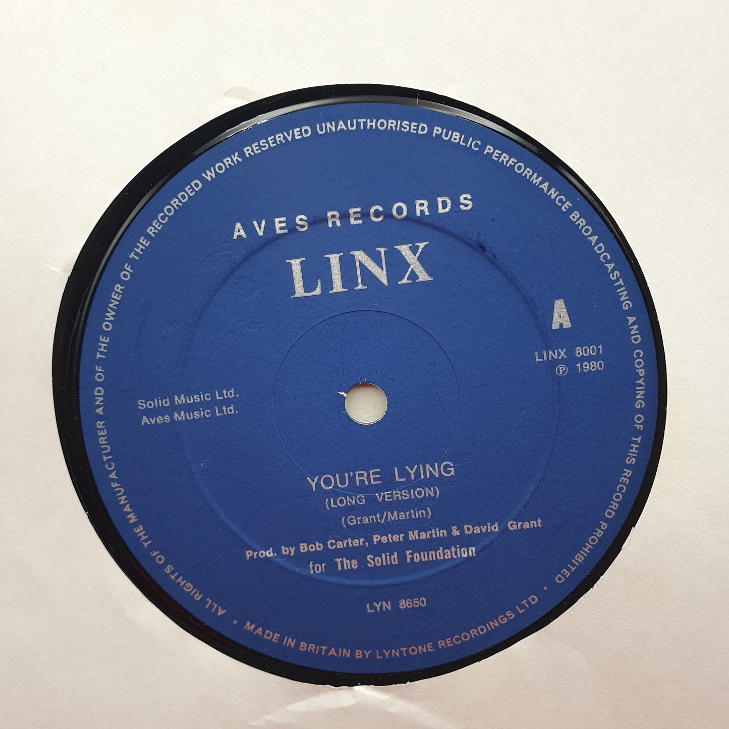 Linx ‎– You're Lying