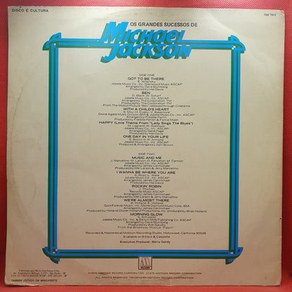 Michael Jackson ‎– Os Grandes Sucessos De Michael Jackson