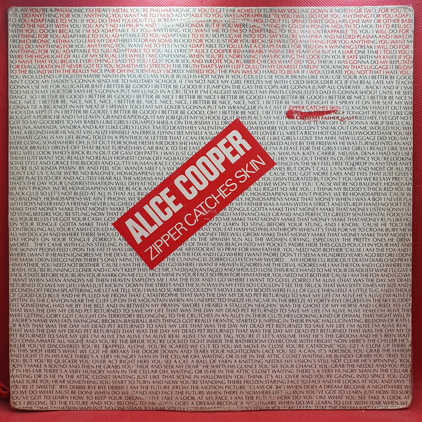 Alice Cooper ‎– Zipper Catches Skin