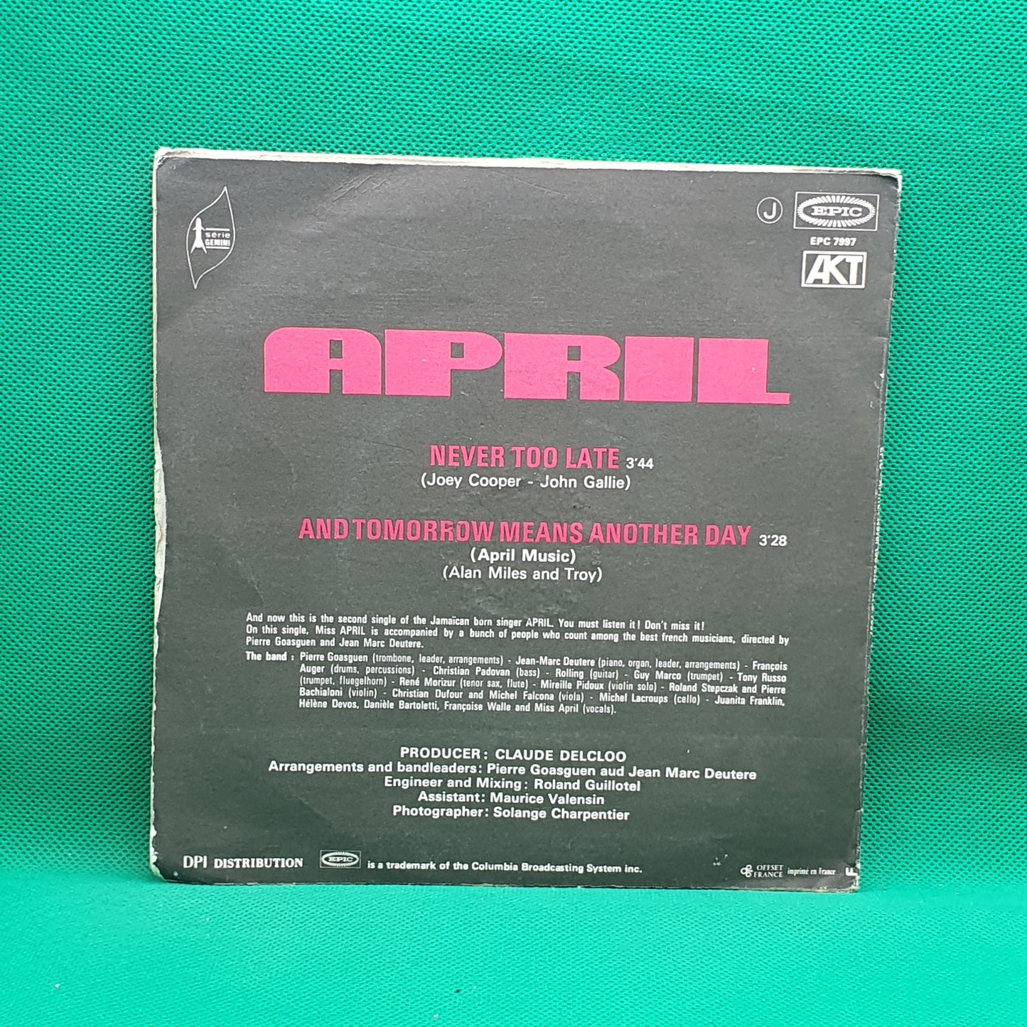 April ‎– Never Too Late