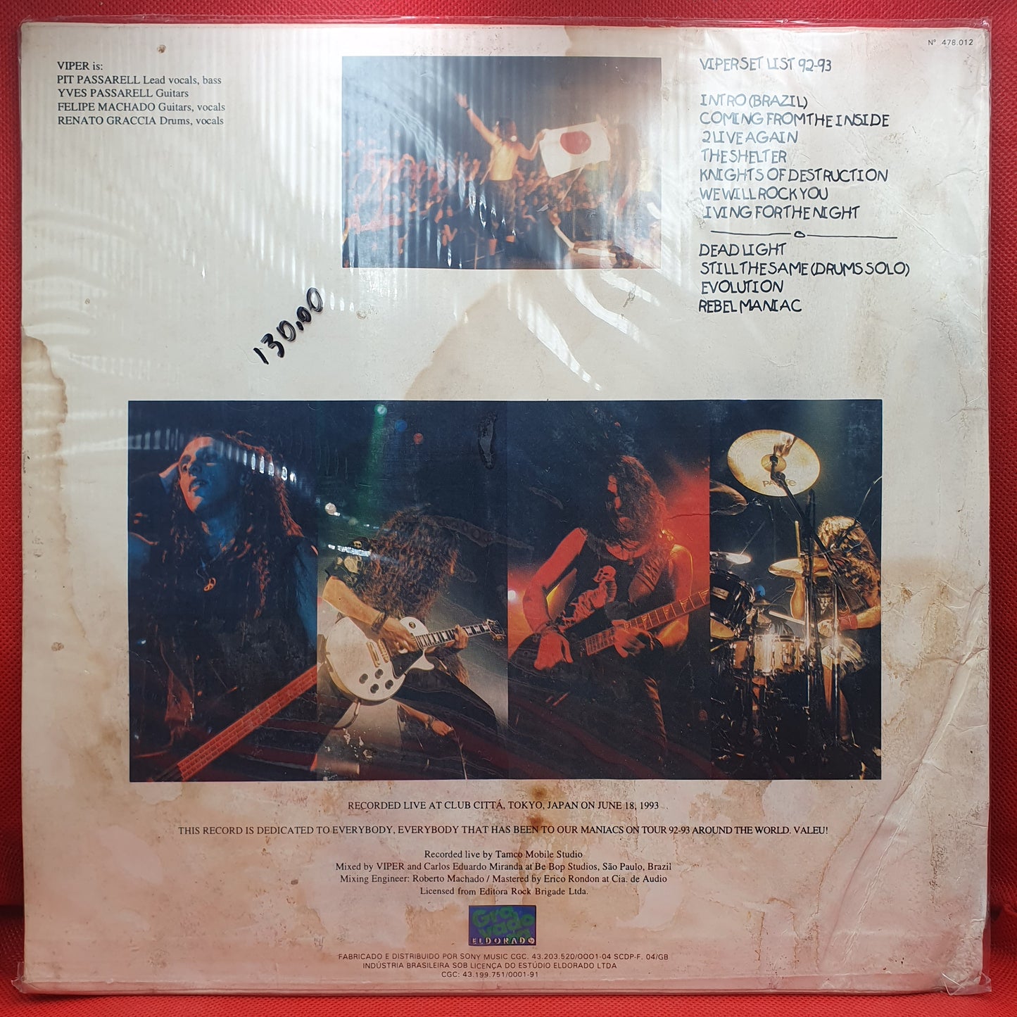 Viper ‎– Live (Maniacs In Japan)