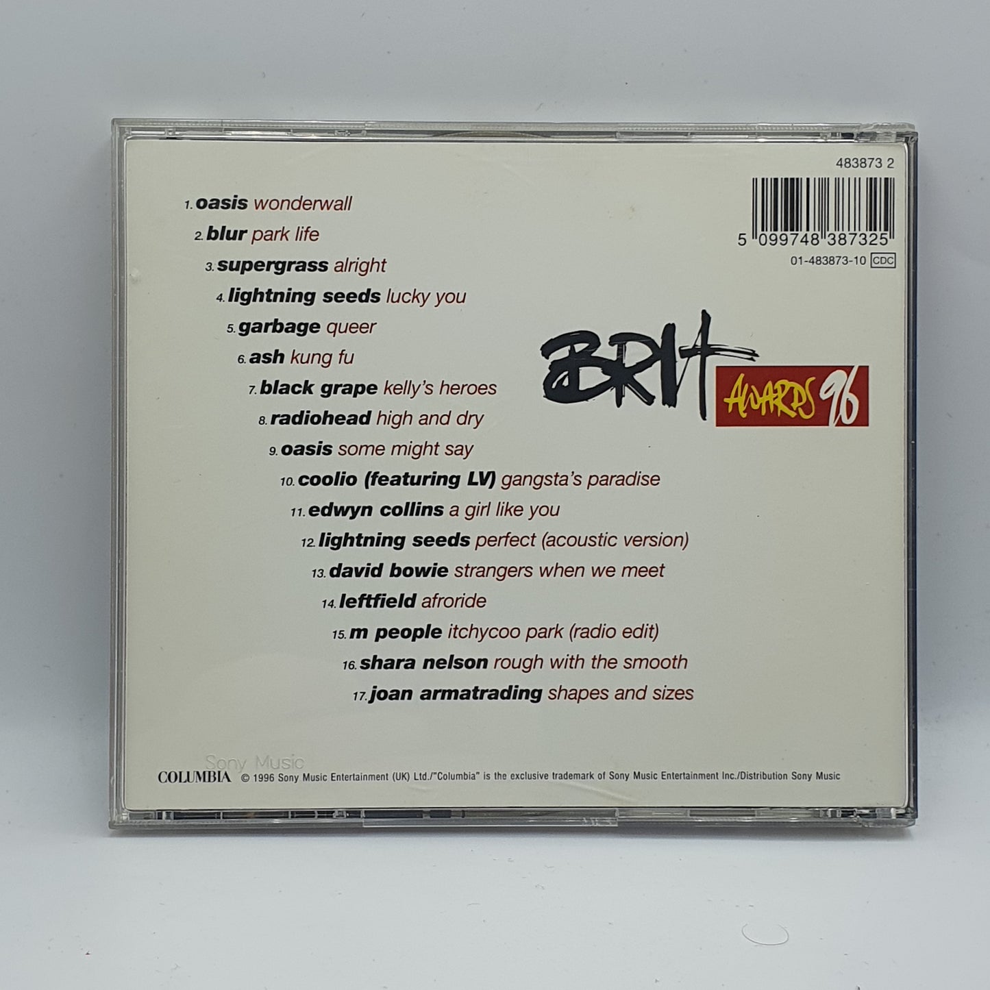 Various ‎– The '96 Brit Awards