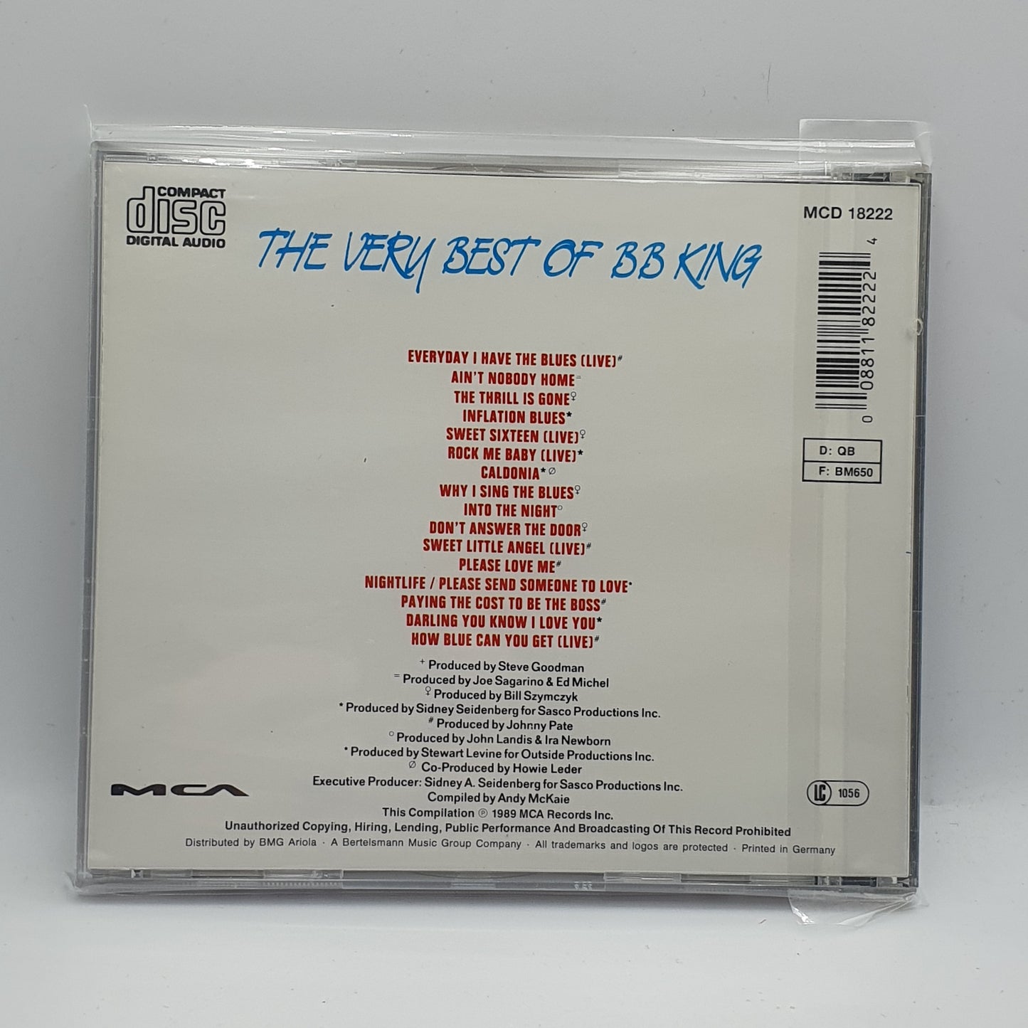 BB King ‎– Ain't Nobody Home! The Very Best Of BB King