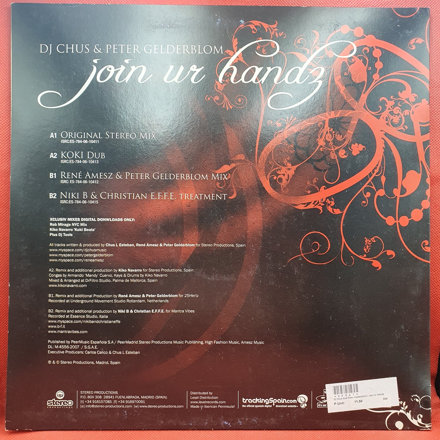 DJ Chus & Peter Gelderblom ‎– Join Ur Handz