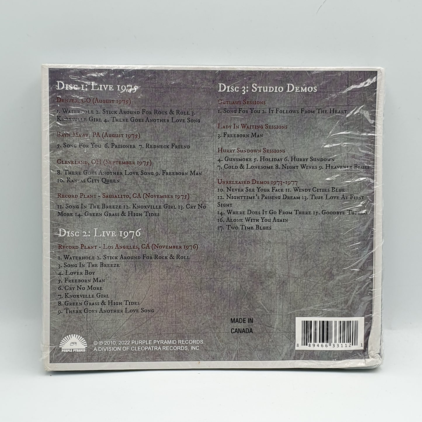 Outlaws ‎– Anthology (Live And Rare)