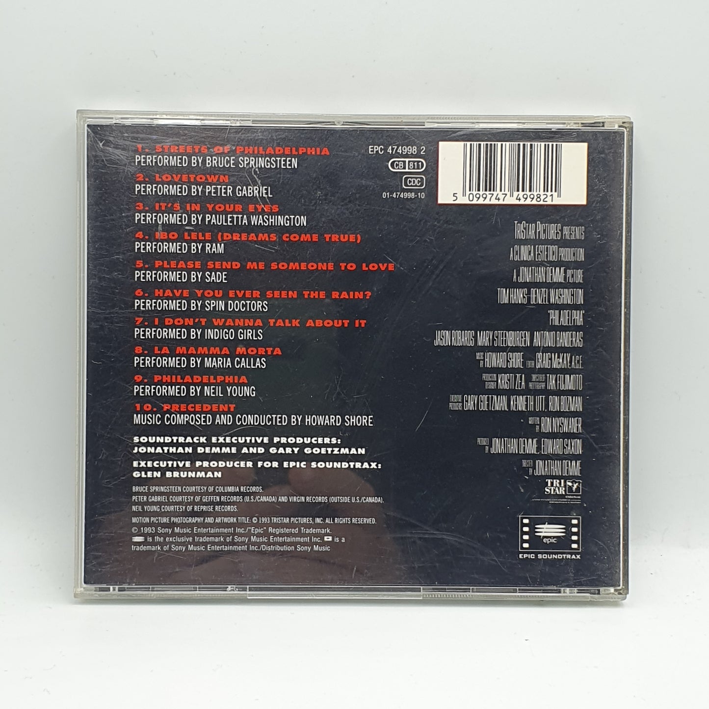 Various ‎– Philadelphia (Music From The Motion Picture)