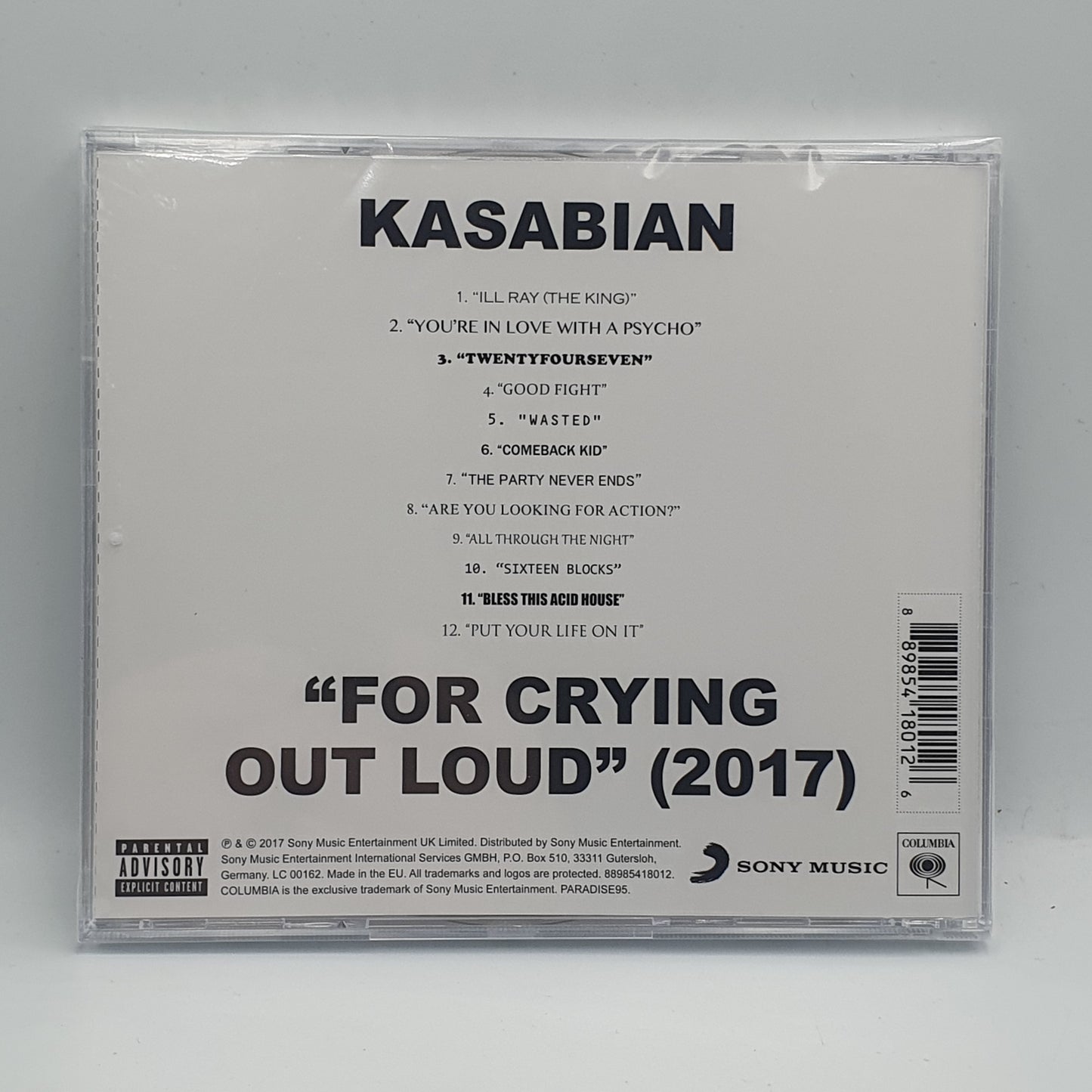 Kasabian ‎– For Crying Out Loud (2017)